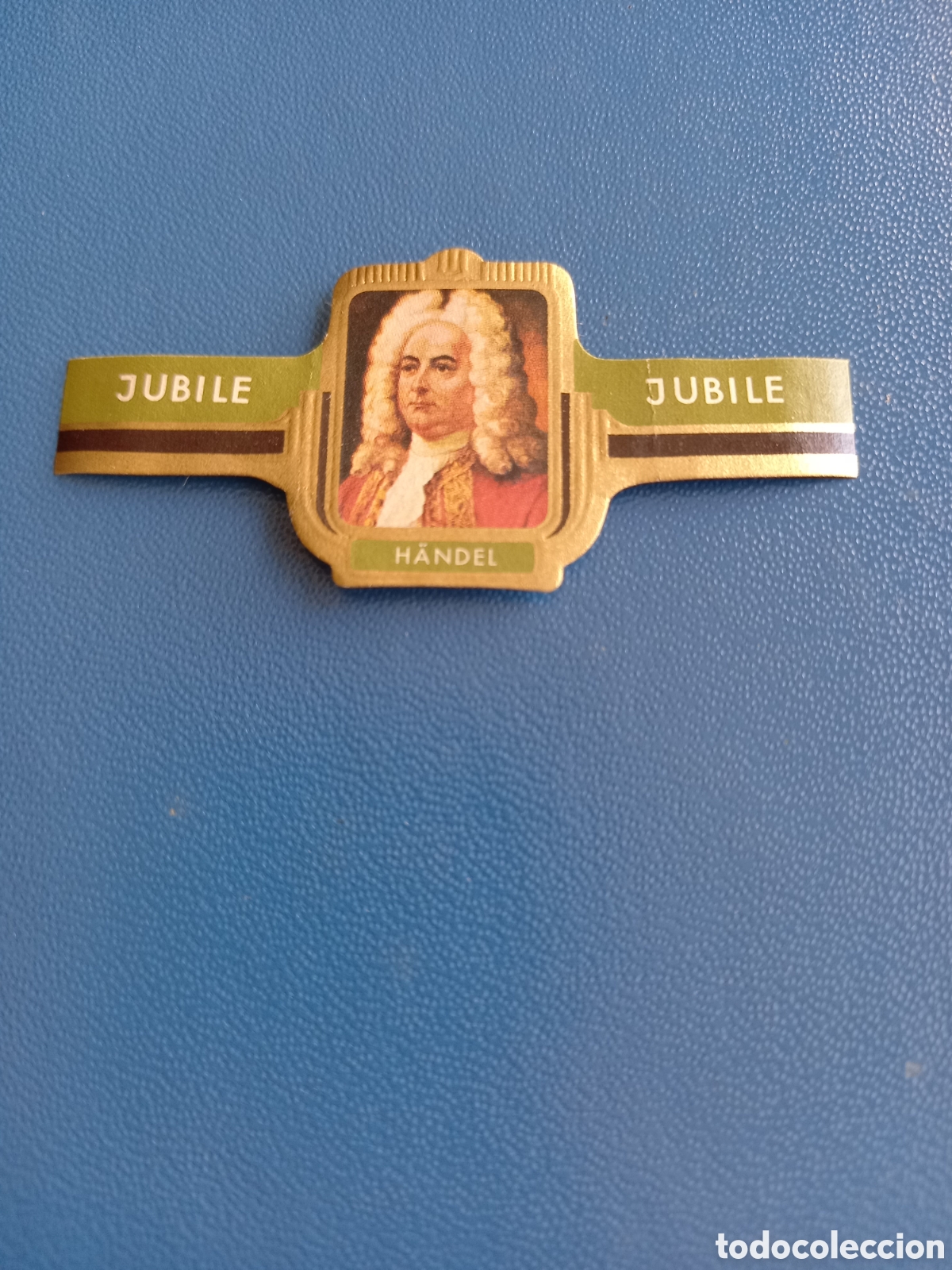 Etiquetas antiguas: VITOLA JUBILE - N&deg;19 SERIE COMPOSITORES, GEORG FR. H&Auml;NDEL (1685-1759)