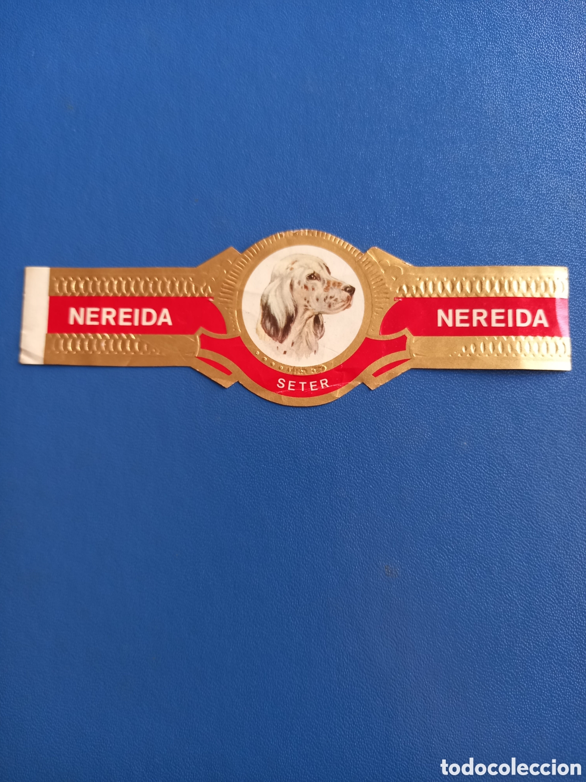Etiquetas antiguas: VITOLA NEREIDA - SERIE RAZAS DE PERRO, SETER.
