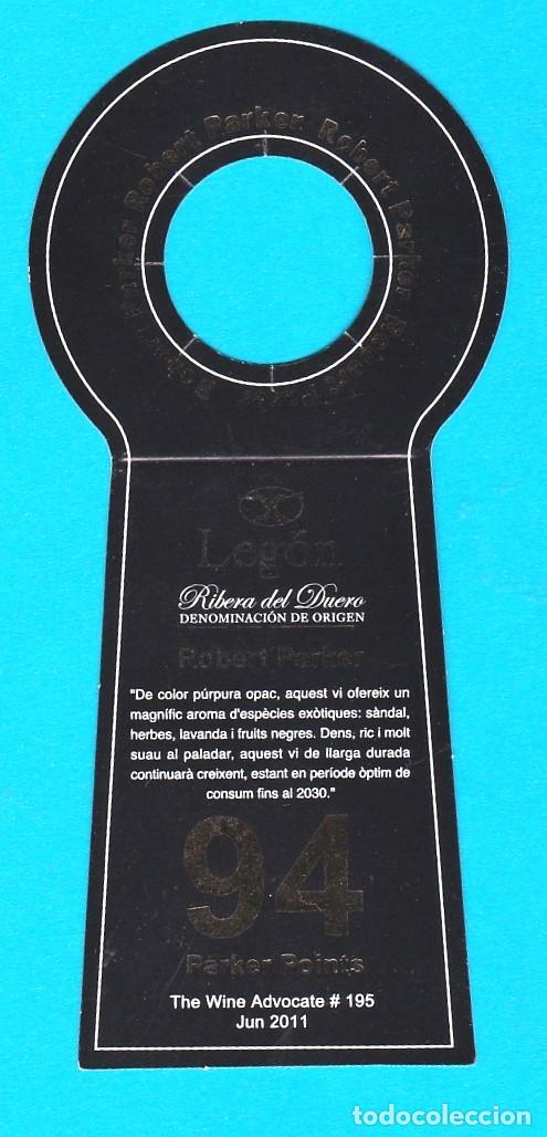 Etiquetas antiguas: Etiqueta de botella de vino Leg&oacute;n Ribera del Duero sin poner en botella