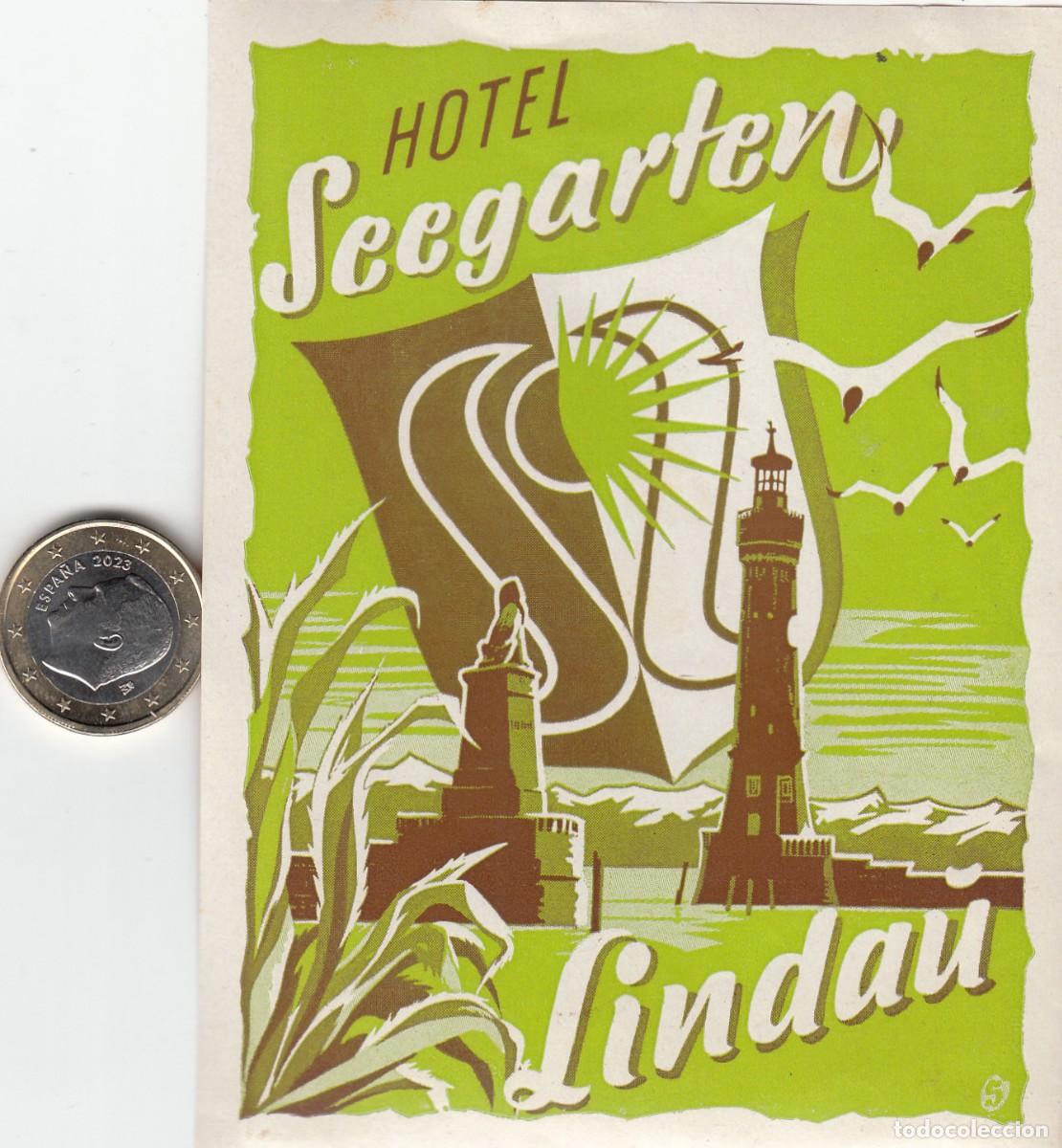 Etiquetas antiguas: ETIQUETA HOTEL SEEGARTEN - LINDAU - ALEMANIA