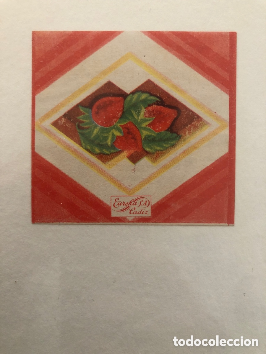 Etiquetas antiguas: ANTIGUO ENVOLTORIO CARAMELOS EUREKA - Foto 1