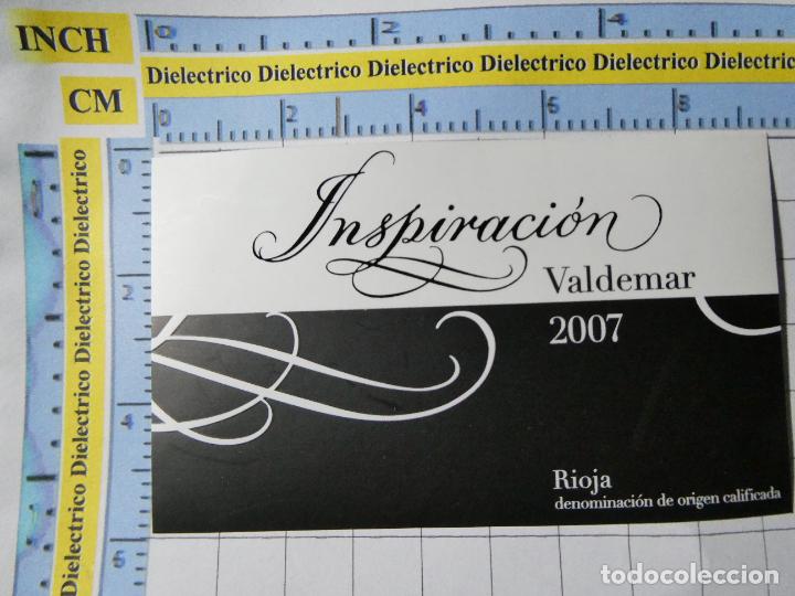 Alte Etiketten: ETIQUETA DE BEBIDAS. VINO LICORES. RIOJA INSPIRACI&Oacute;N VALDEMAR 2007. 287