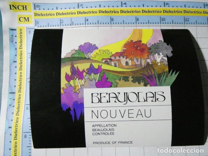Etiquetas antiguas: ETIQUETA DE BEBIDAS. VINO LICORES. FRANCIA BEAUJOLAIS NOUVEAU 327