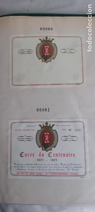 Etiquetas antiguas: ETIQUETAS DE VINO CUV&Eacute;E DU CENTENAIRE. 1871-1971. FRANCIA. LES FILS DE HENRI RAMEL.