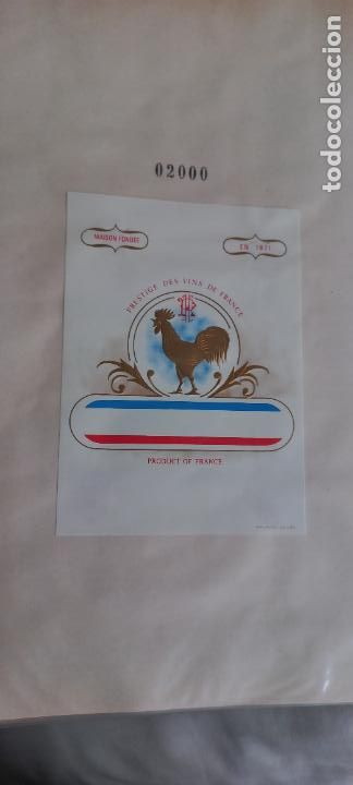 Etiquetas antiguas: GALLO. FRANCE. ETIQUETAS DE VINO.