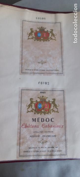 Etiquetas antiguas: ETIQUETAS DE VINO. FRANCE. M&Eacute;DOC. AUDEBERT