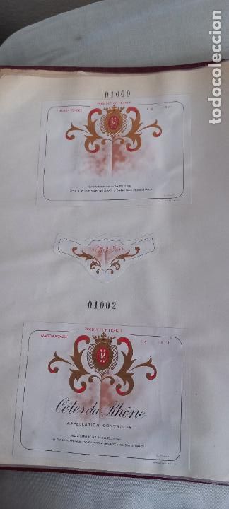 Etiquetas antiguas: C&Ocirc;TES DU RHONE. LES FILS DE HENRI RAMEL. FRANCE.. ETIQUETAS DE VINO.