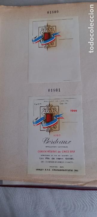 Etiquetas antiguas: VINO BORDEAUX GRANDE RESERVE DES CAVES BINI FILS HENRI RAMEL. FRANCE. ETIQUETAS DE VINO.
