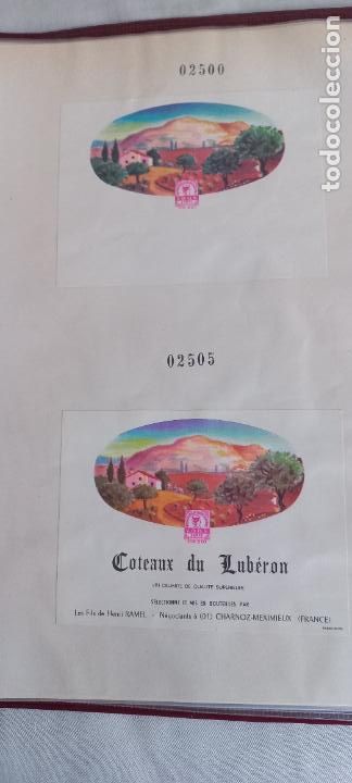 Etiquetas antiguas: COTEAUX DU LUBERON. LES FILS DE HENRI RAMEL. FRANCE. ETIQUETAS DE VINO.