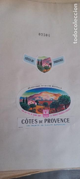 Etiquetas antiguas: C&Ocirc;TES DE PROVENCEL LES FILS DE HENRI RAMEL. FRANCE. ETIQUETAS DE VINO.
