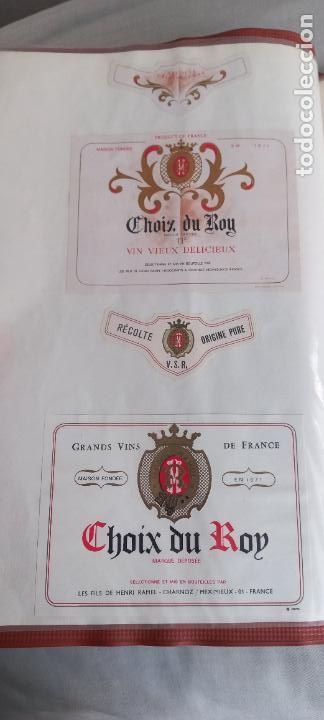 Etiquetas antiguas: CHOIX DU ROIY. . LES FILS DE HENRI RAMEL. FRANCE. ETIQUETAS DE VINO.