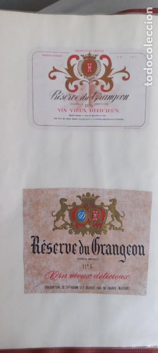 Etiquetas antiguas: RESERVE DU GRANGEON. . FRANCE. ETIQUETAS DE VINO.