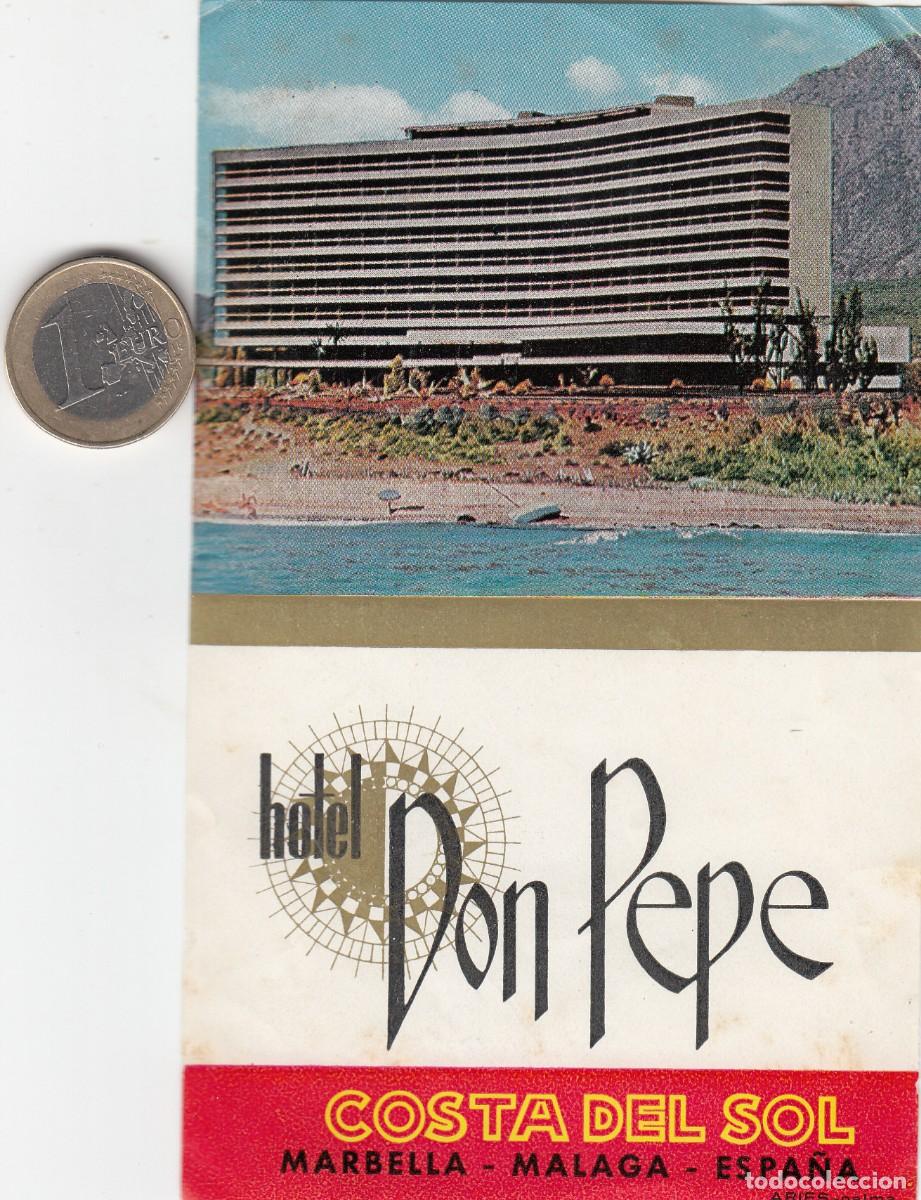 Etiquetas antiguas: ETIQUETA HOTEL DON PEPE - MARBELLA - COSTA DEL SOL