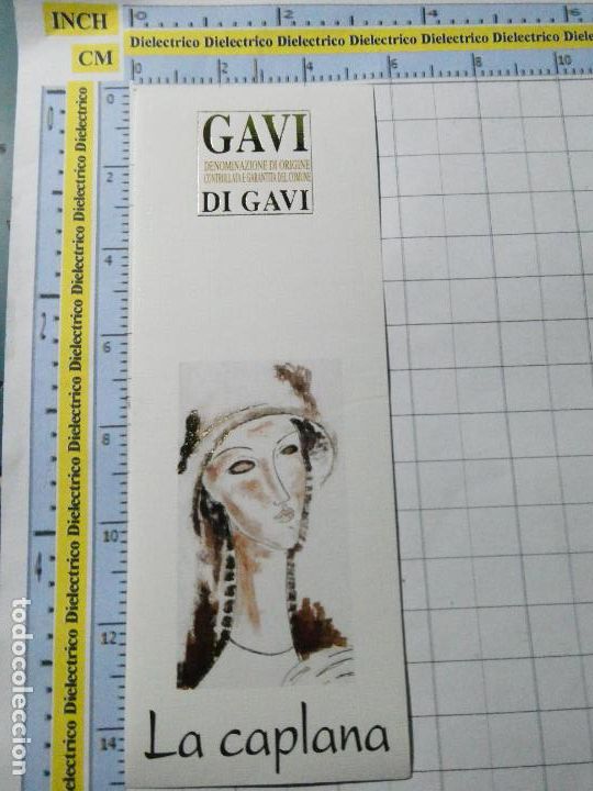 Etiquetas antiguas: ETIQUETA DE BEBIDAS. VINO LICORES. ITALIA DI GAVI LA CAPLANA. 343