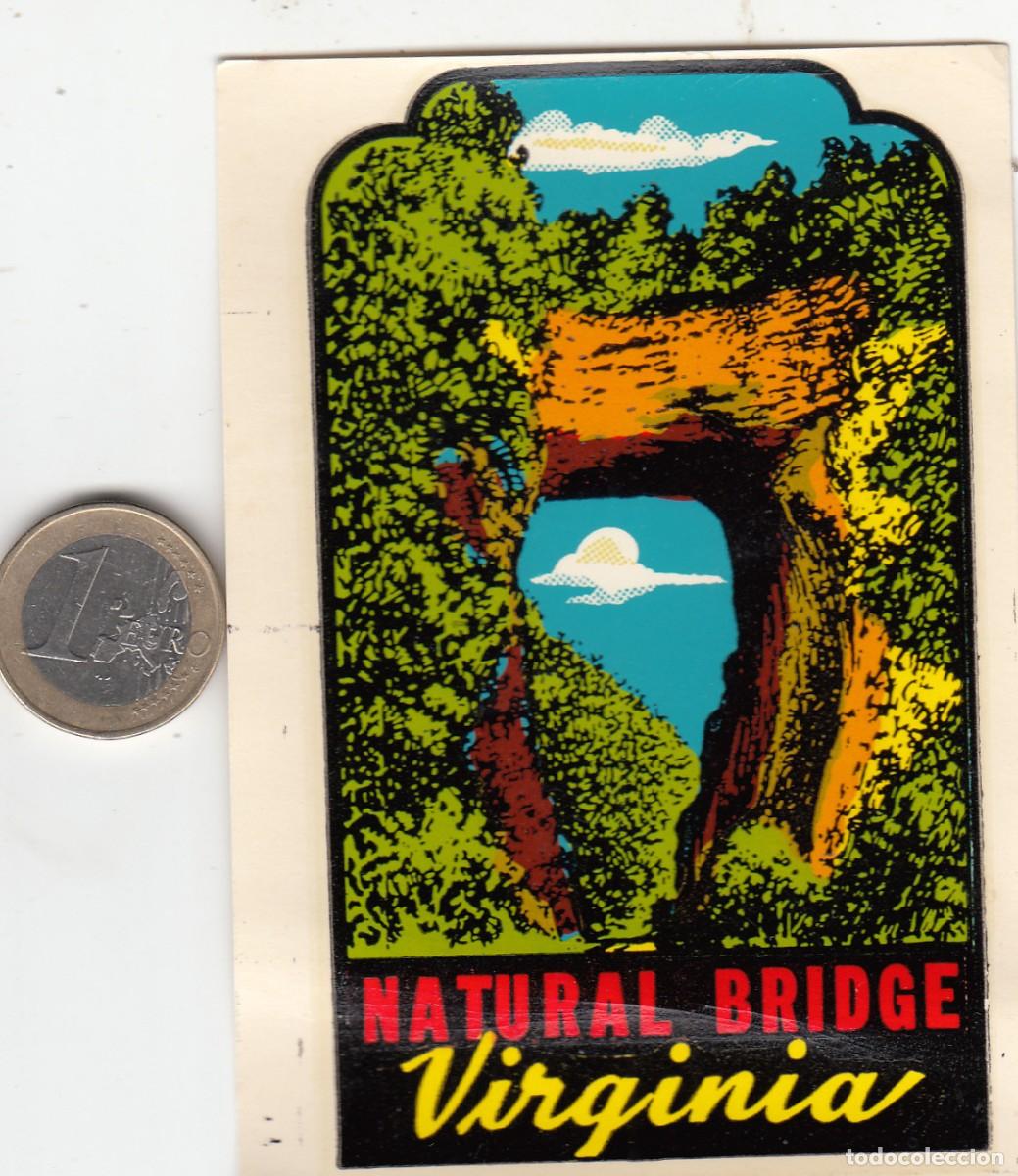 Etiquetas antiguas: ETIQUETA HOTEL NATURAL BRIDGE - VIRGINIA - ESTADOS UNIDOS