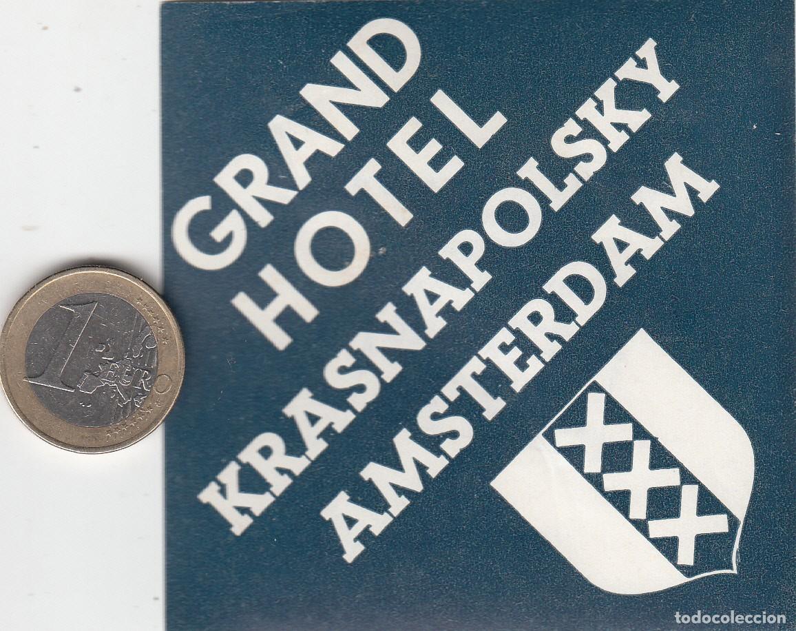 Etiquetas antiguas: ETIQUETA HOTEL KRASNAPOLSKY - AMSTERDAM - HOLANDA