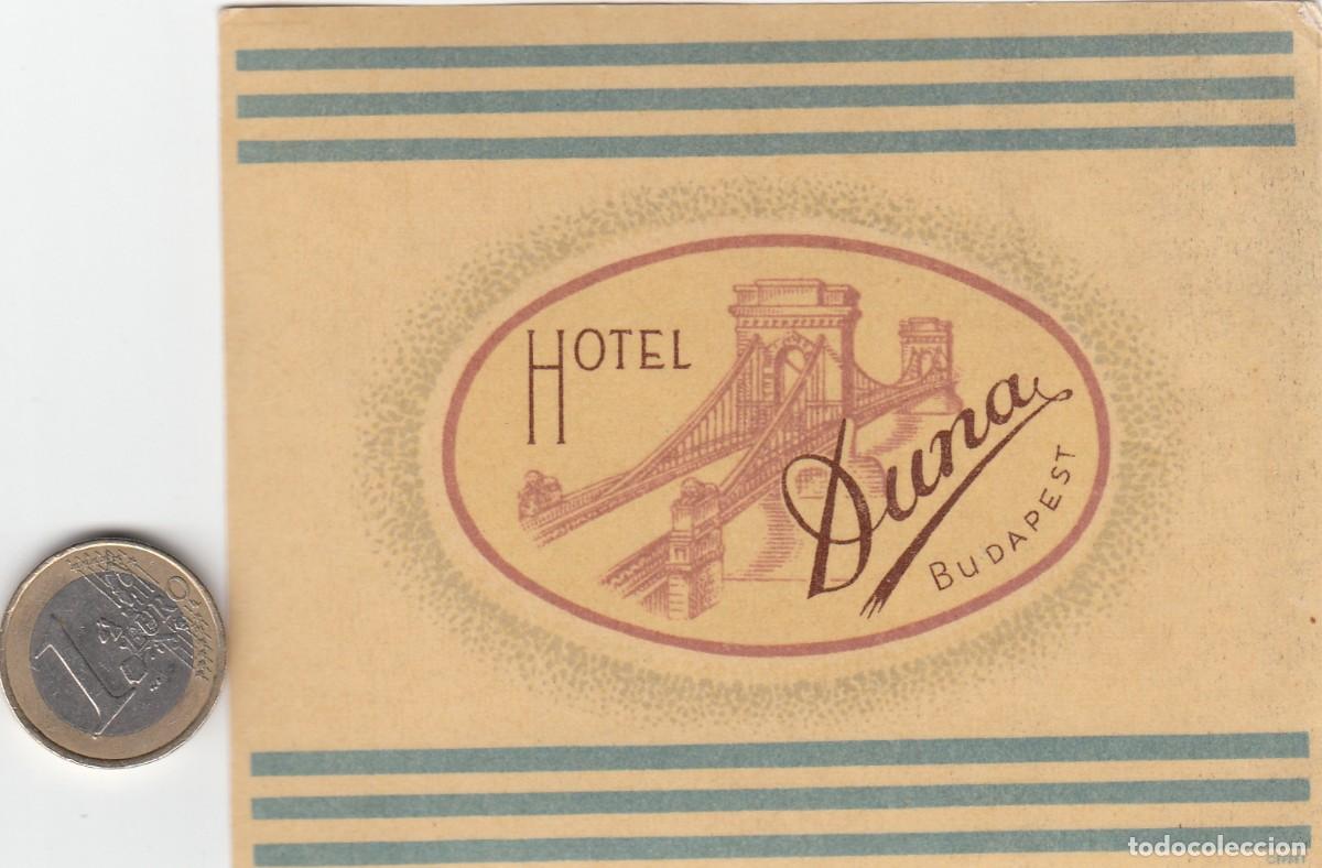 Etiquetas antiguas: ETIQUETA HOTEL DUNA - BUDAPEST - HUNGR&Iacute;A