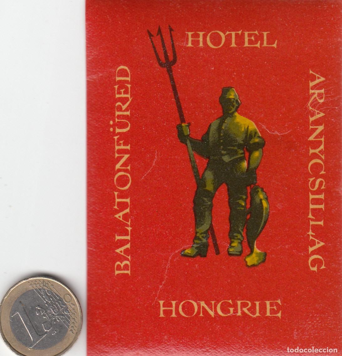 Etiquetas antiguas: ETIQUETA HOTEL BALATONFURED -ARANYCSILLAG - HUNGR&Iacute;A