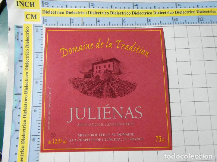 Old Labels: ETIQUETA DE BEBIDAS. VINO LICORES. FRANCIA JULIENAS 433