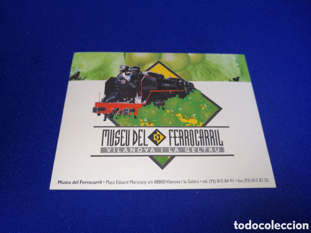 Etiquetas antiguas: MUSEO DEL FERROCARRIL - VILANOVA Y LA GELTRU - ETIQUETA VINO ADHESIVA