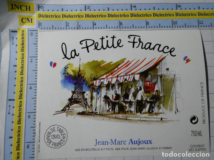 Etichette antiche: ETIQUETA DE BEBIDAS. VINO LICORES. FRANCIA. LA PETITE FRANCE JEAN MARC AUJOUX. 1026