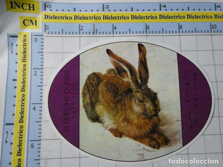 Etichette antiche: ETIQUETA DE BEBIDAS. VINO LICORES. ALEMANIA. ALBERTO DURERO CONEJO LIEBRE . 1070