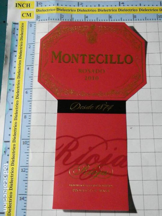 Old Labels: ETIQUETA DE BEBIDAS. VINO LICORES. FUENMAYOR RIOJA. MONTECILLO 2010. 1097