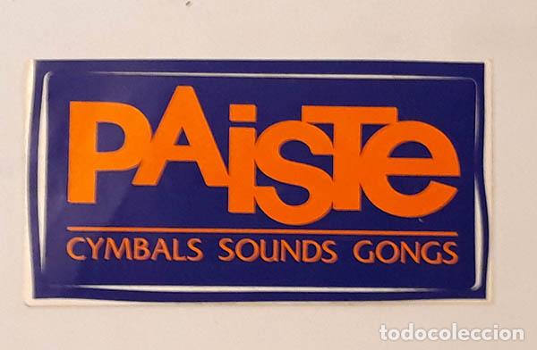 Etiquetas antiguas: Paiste Cymbals Sounds Gongs, etiqueta 198