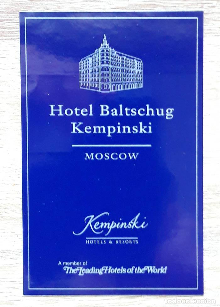 Etiquetas antiguas: Hotel Baltschug Kempinski Moscow, etiqueta 042