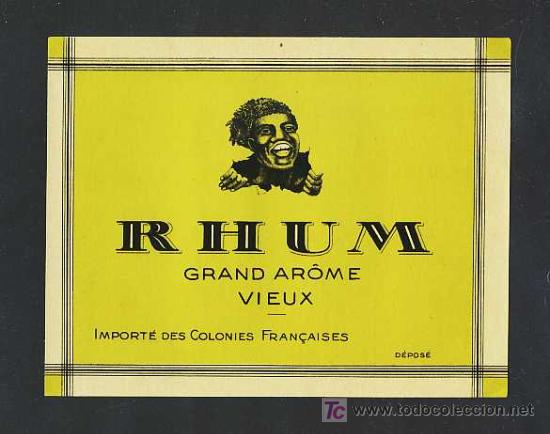 Etiquetas antiguas: Etiqueta de RON . Etiquette rhum label - Foto 1