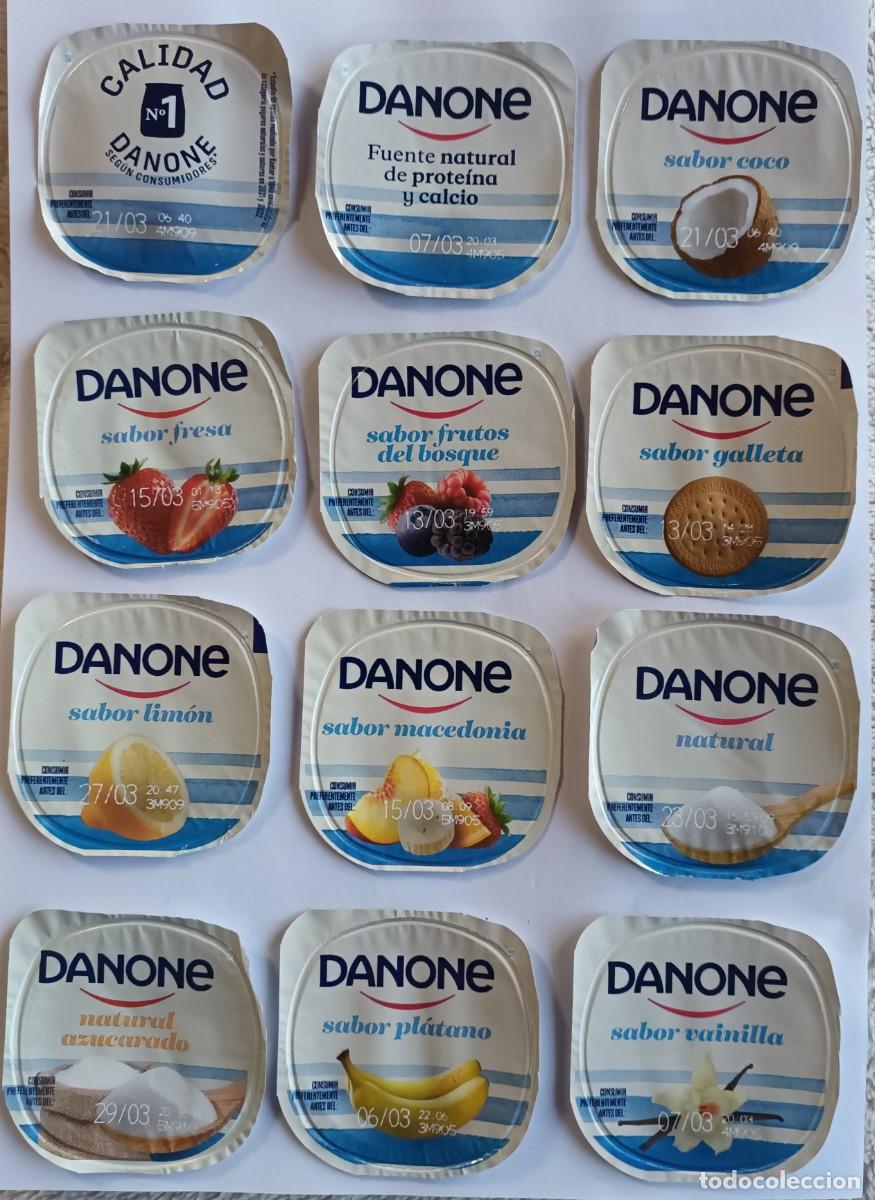 Etiquetas antiguas: Serie Yogur Danone 2024 Tapa de Yogurt