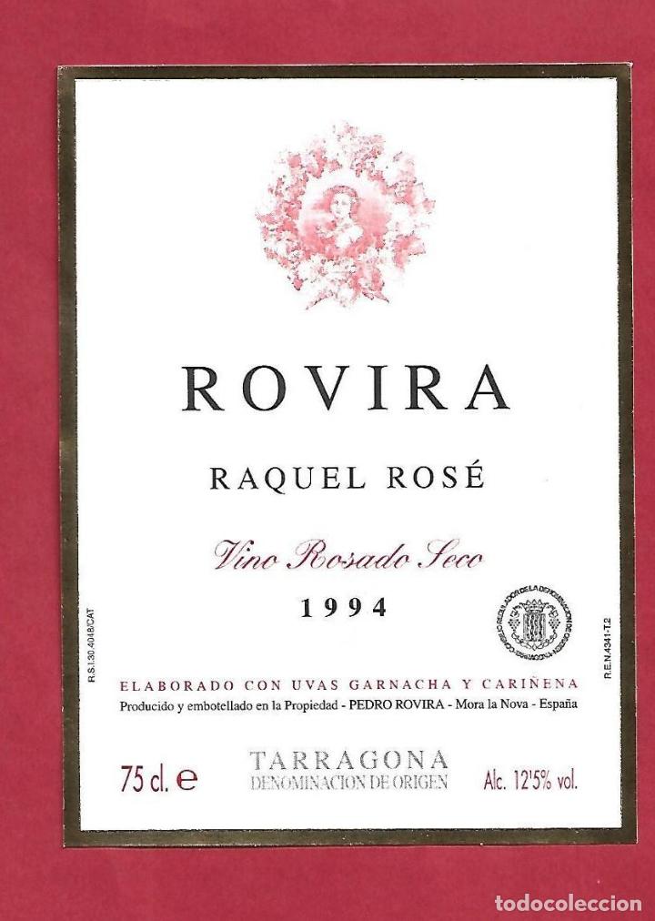 Etiquetas antiguas: ROVIRA MORA LA NOVA TARRAGONA TERRA ALTA - VINO - ETIQUETA ORIGINAL
