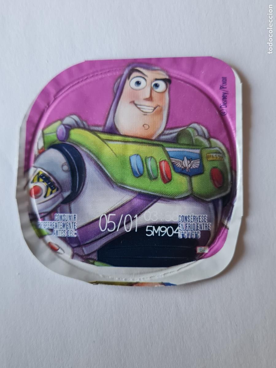 Etiquetas antiguas: BUZZ LIGHTYEAR DISNEY 100 ANIVERSARIO - TAPA YOGUR DANONE SABORES - 2023