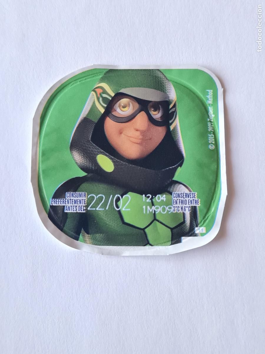 Etiquetas antiguas: CAPARAZON/RENA ROUGE REVERSO - TAPA YOGUR DANONE SABORES - MIRACOLOUS/LADYBUG 2023