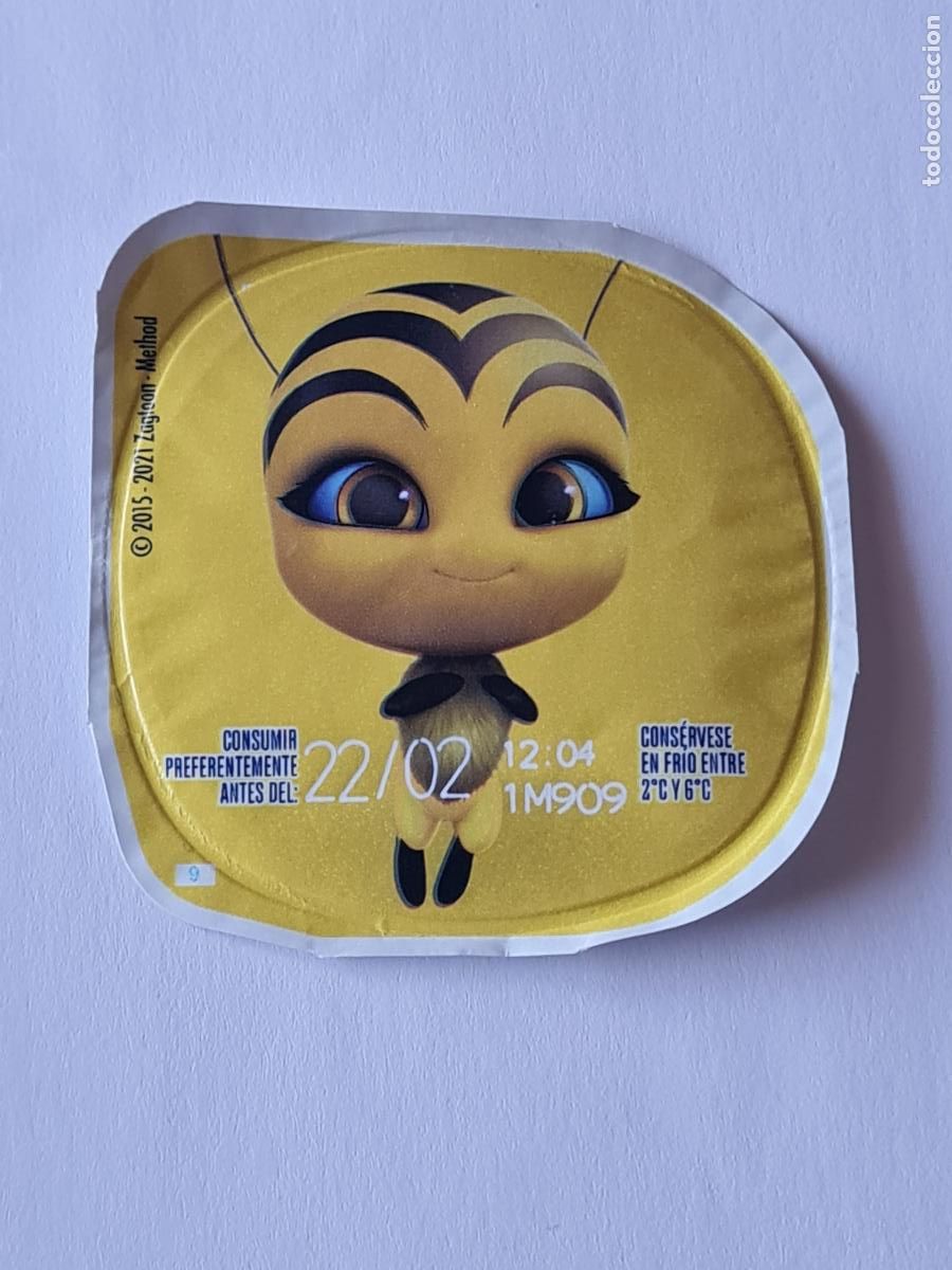 Etiquetas antiguas: POLLEN/WAYZZ REVERSO - TAPA YOGUR DANONE SABORES - MIRACOLOUS/LADYBUG 2023
