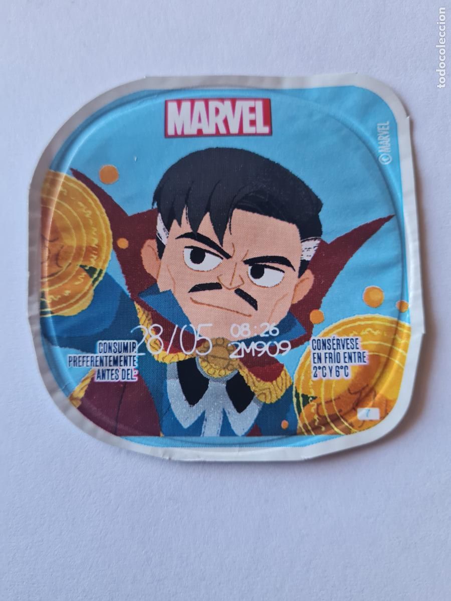 Etiquetas antiguas: DOCTOR STRANGE - MARVEL - DISNEY - TAPA YOGUR DANONE SABORES - 2023