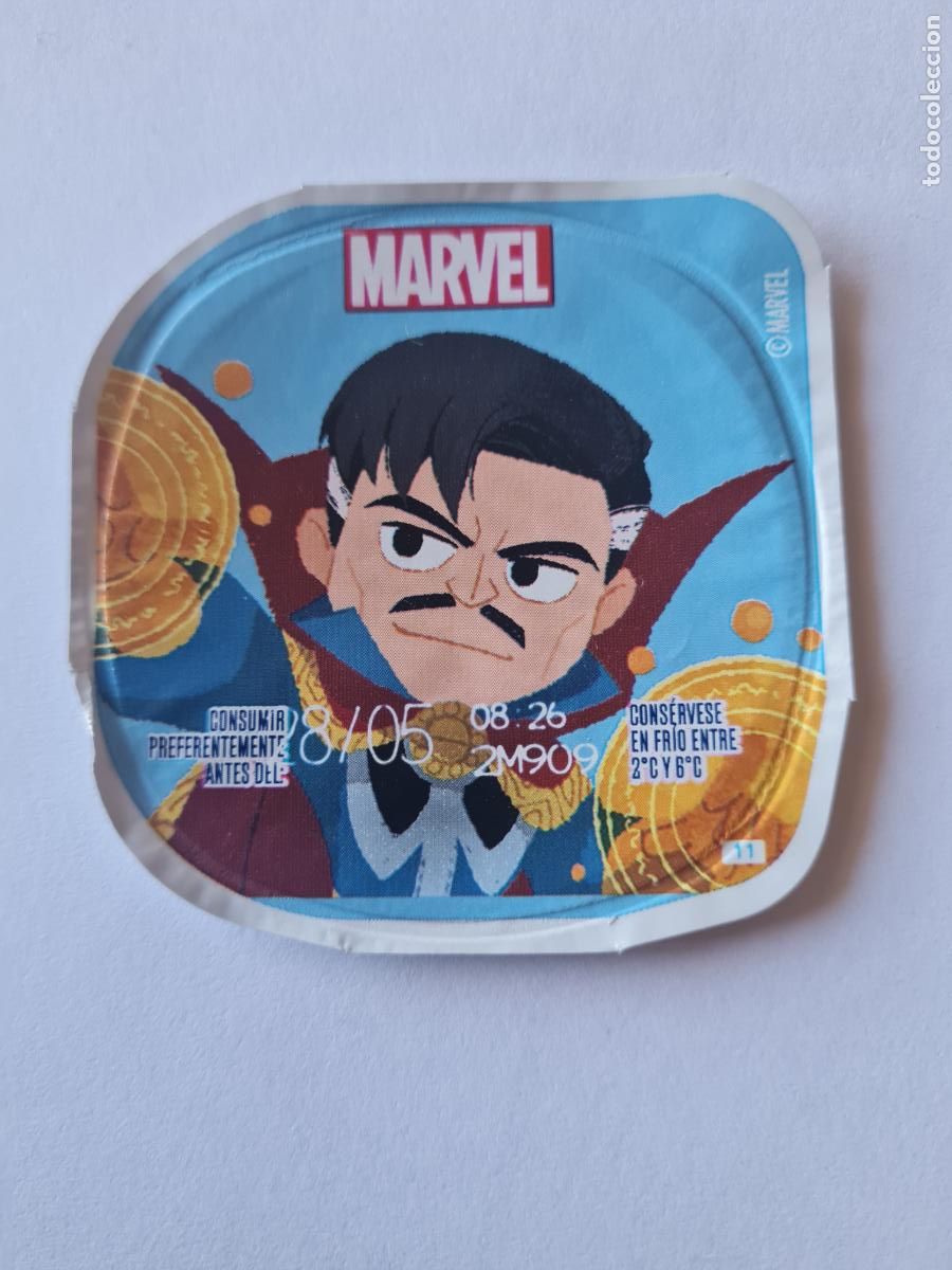 Etiquetas antiguas: DOCTOR STRANGE - MARVEL - DISNEY - TAPA YOGUR DANONE SABORES - 2023