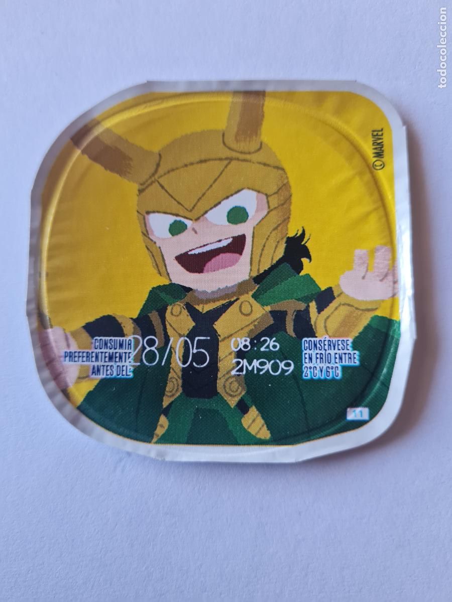 Etiquetas antiguas: LOKI - MARVEL - DISNEY - TAPA YOGUR DANONE SABORES - 2023