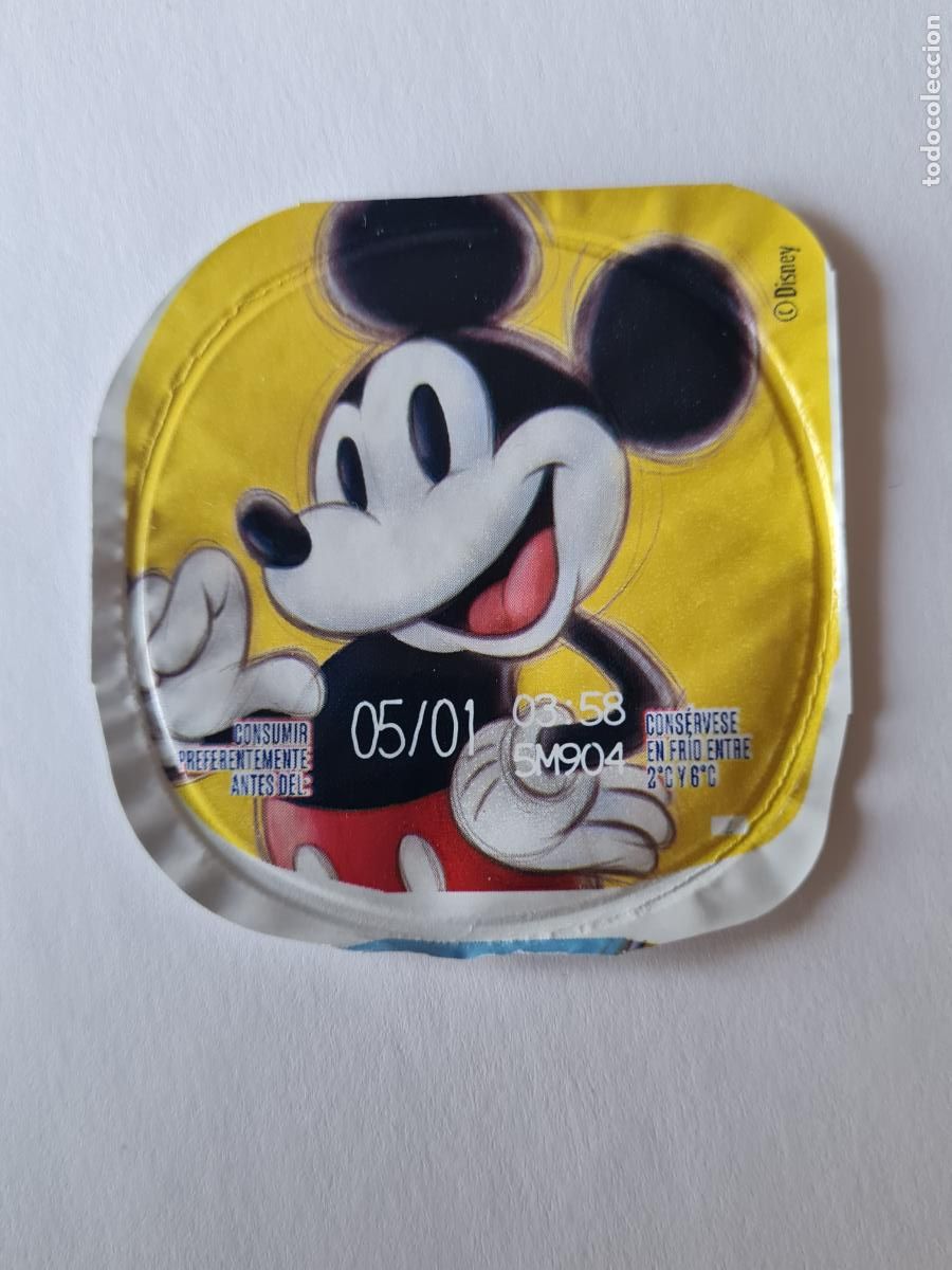 Etiquetas antiguas: MICKEY DISNEY 100 ANIVERSARIO - TAPA YOGUR DANONE SABORES - 2023