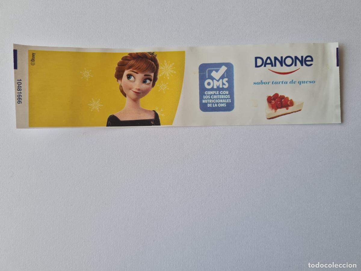Etiquetas antiguas: ANNA POSE 3 - SABOR TARTA DE QUESO - FROZEN II - DISNEY - ETIQUETAS YOGUR DANONE