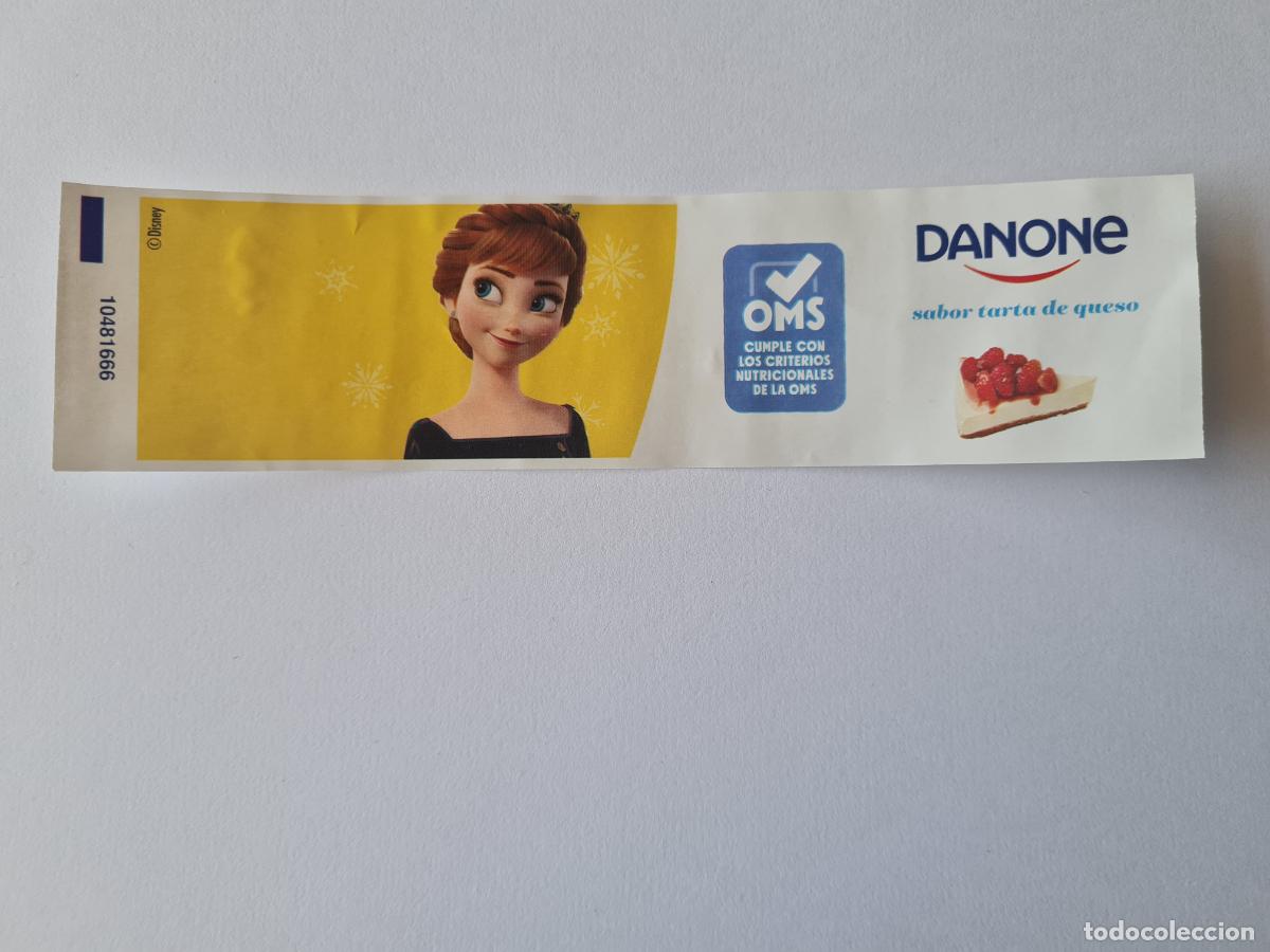 Etiquetas antiguas: ANNA POSE 3 - SABOR TARTA DE QUESO - FROZEN II - DISNEY - ETIQUETAS YOGUR DANONE