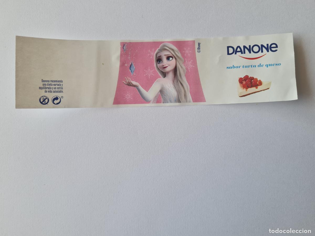 Etiquetas antiguas: ELSA POSE 3 - SABOR TARTA DE QUESO - FROZEN II - DISNEY - ETIQUETAS YOGUR DANONE