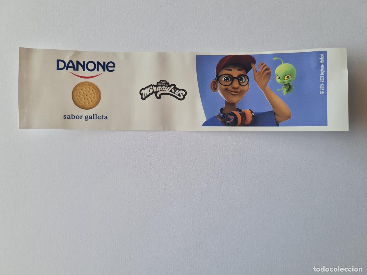 Etiquetas antiguas: NINO LAHIFFE+WAYZZ - SABOR GALLETA- MIRACOLOUS/LADYBUG - ETIQUETAS YOGUR DANONE