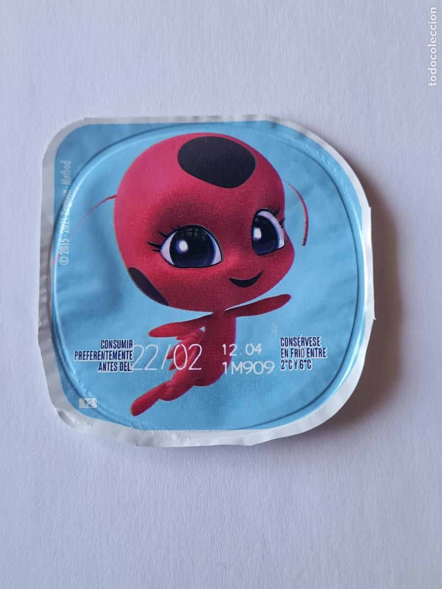 Etiquetas antiguas: TIKKI/CAT NOIR REVERSO - TAPA YOGUR DANONE SABORES - MIRACOLOUS/LADYBUG 2023 2023