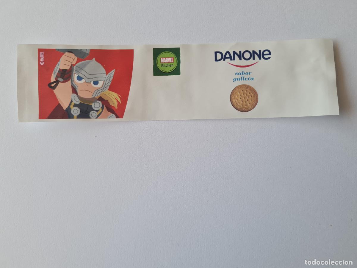 Etiquetas antiguas: THOR POSE 1 - MARVEL - ETIQUETAS YOGUR DANONE