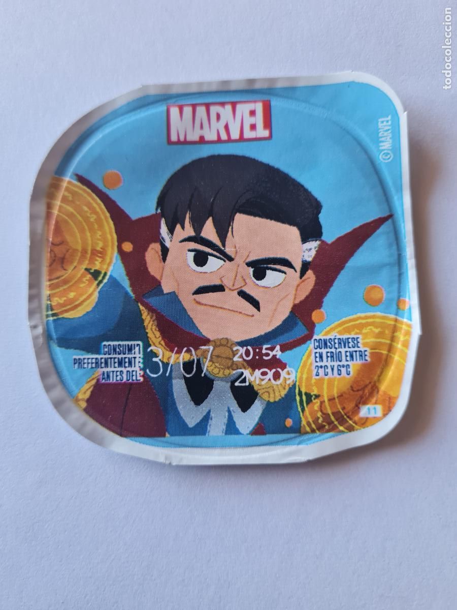Etiquetas antiguas: DOCTOR STRANGE - MARVEL - DISNEY - TAPA YOGUR DANONE SABORES - 2023