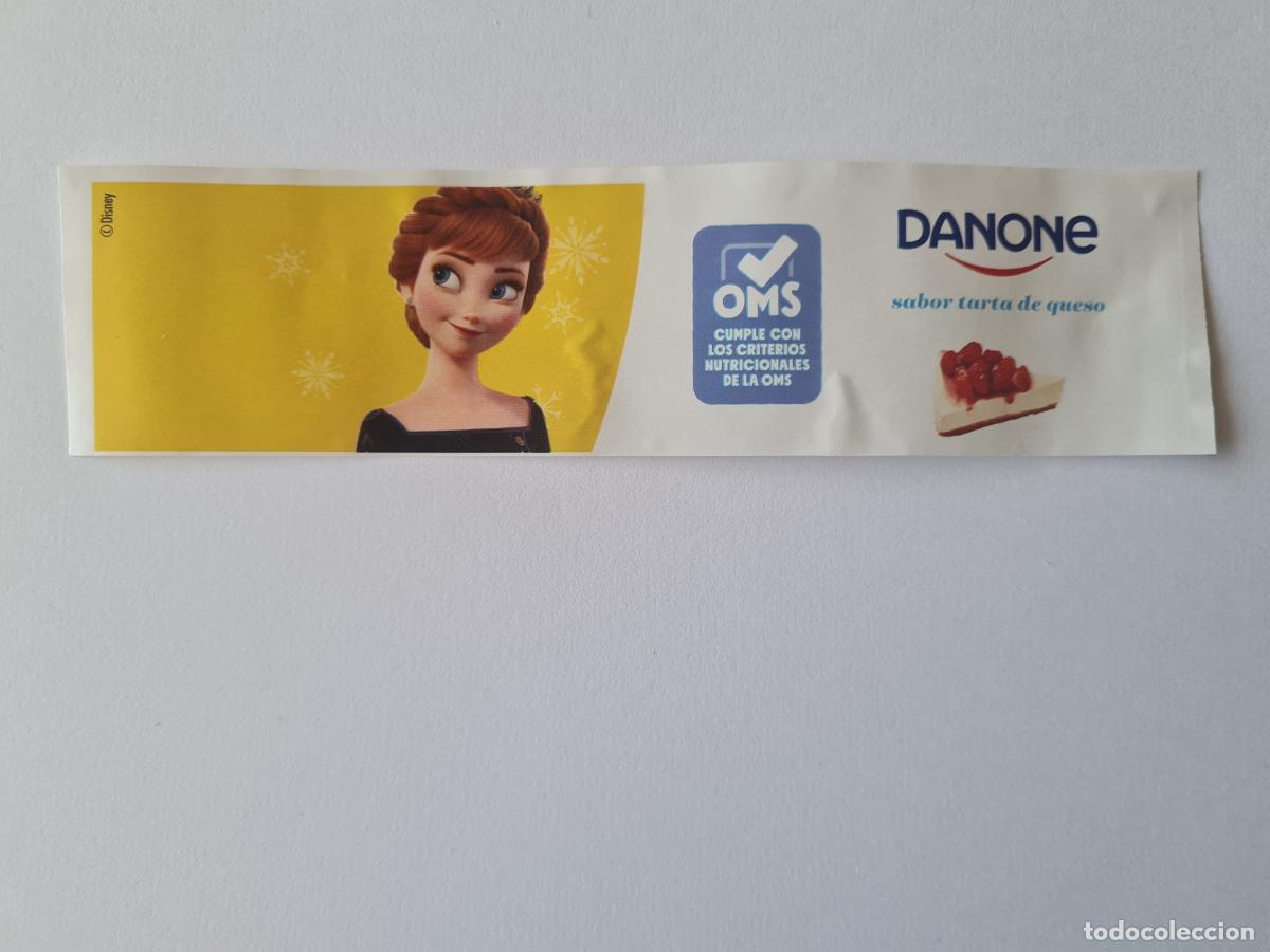 Etiquetas antiguas: ANNA POSE 3 - SABOR TARTA DE QUESO - FROZEN II - DISNEY - ETIQUETAS YOGUR DANONE