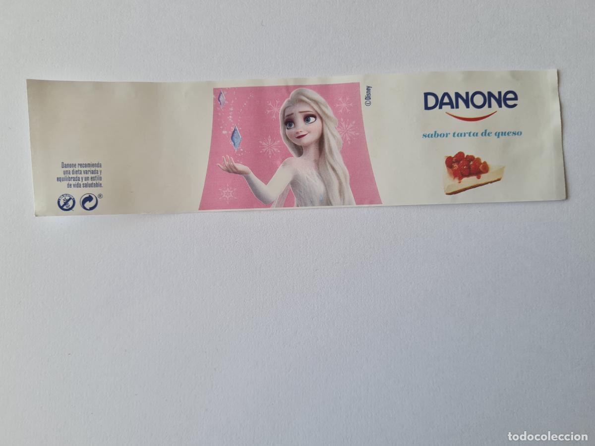 Etiquetas antiguas: ELSA POSE 3 - SABOR TARTA DE QUESO - FROZEN II - DISNEY - ETIQUETAS YOGUR DANONE