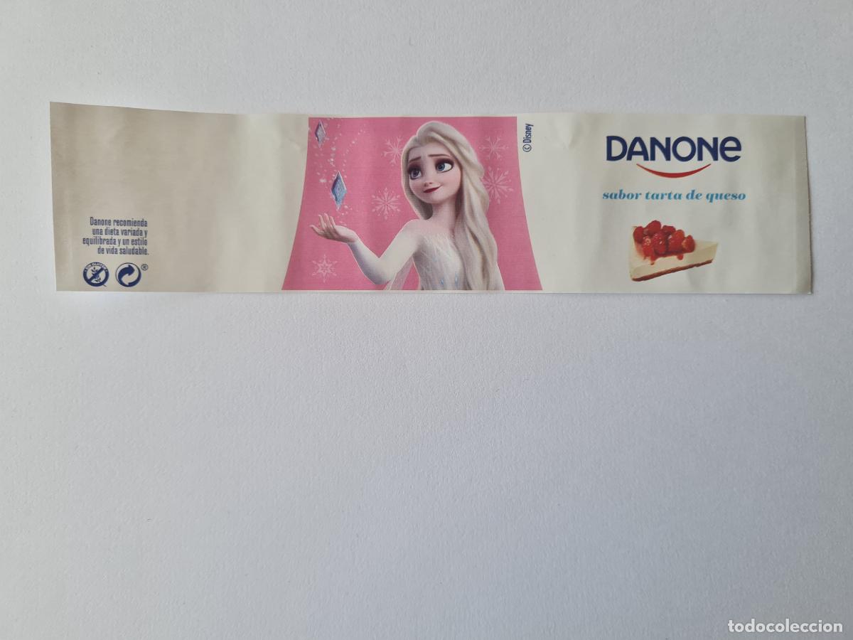 Etiquetas antiguas: ELSA POSE 3 - SABOR TARTA DE QUESO - FROZEN II - DISNEY - ETIQUETAS YOGUR DANONE