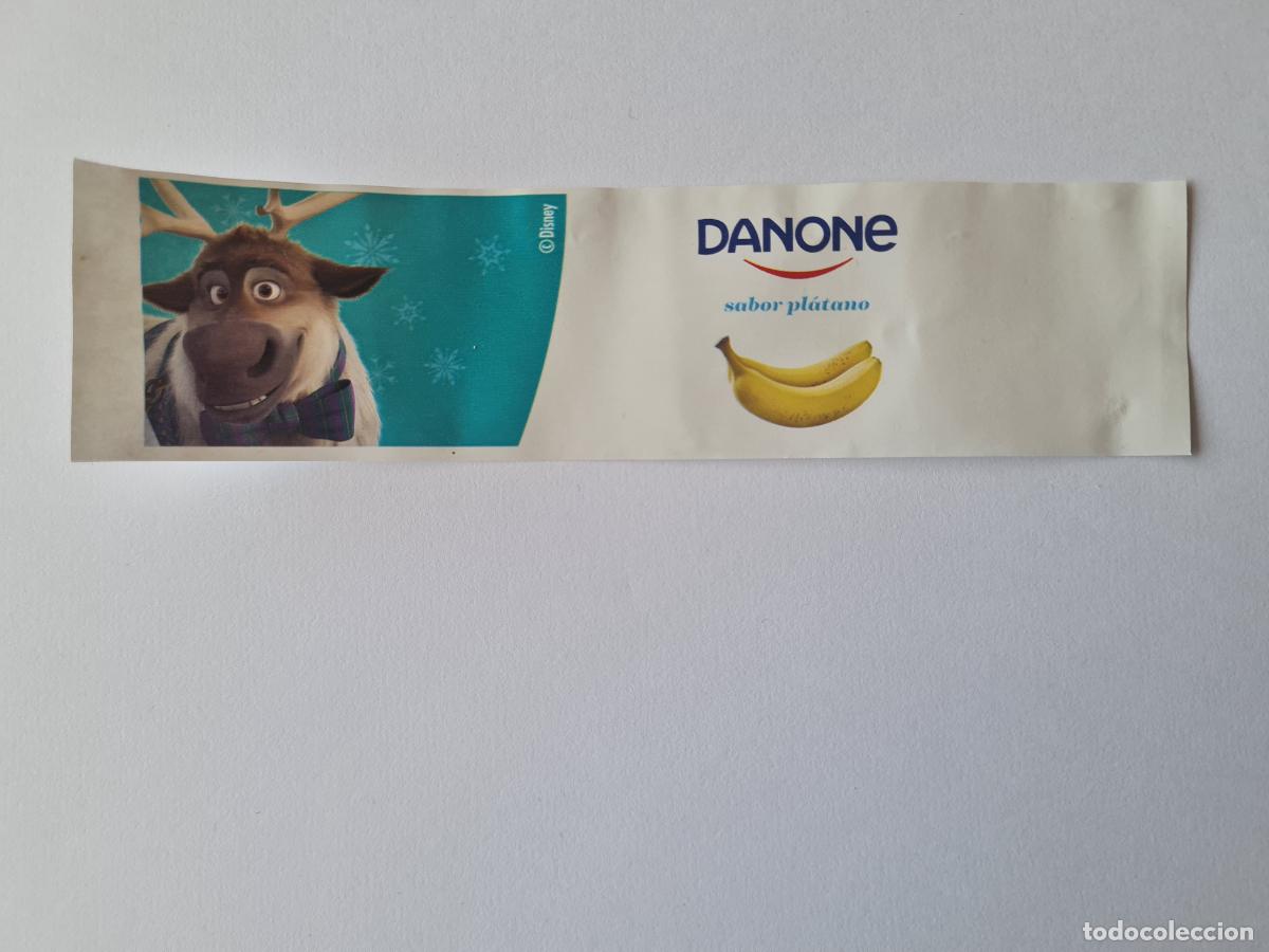 Etiquetas antiguas: SVEN - SABOR PLATANO - FROZEN II - DISNEY - ETIQUETAS YOGUR DANONE